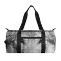 Monochrome Wolf Print Gym Bag