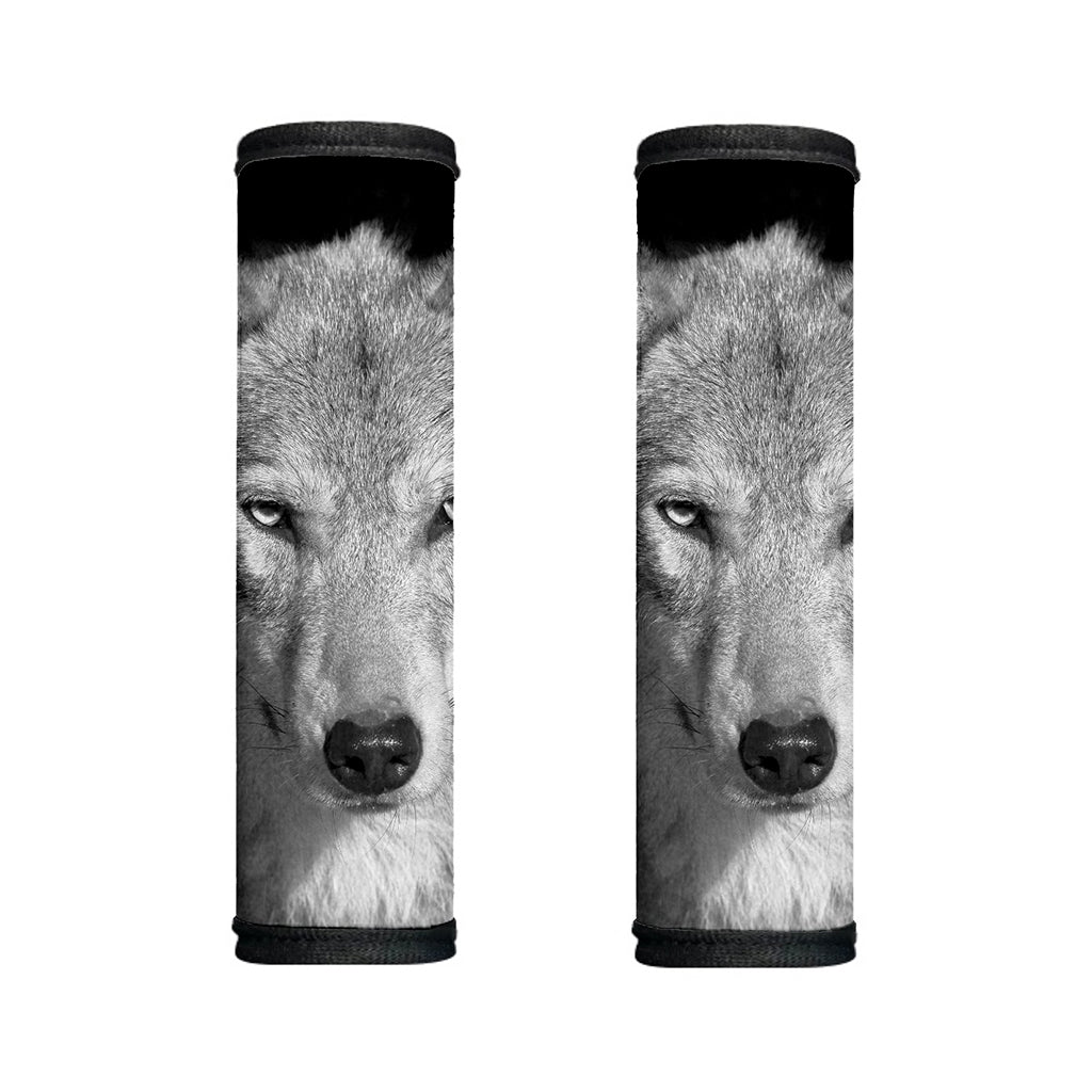 Monochrome Wolf Print Handle Covers