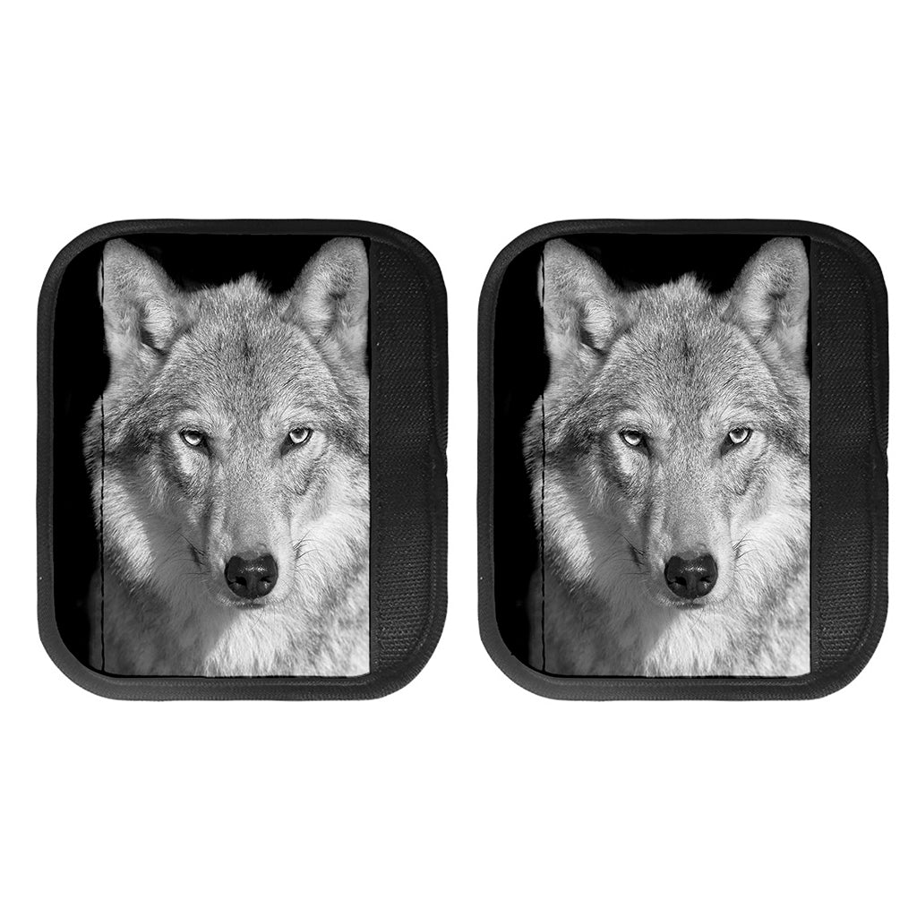 Monochrome Wolf Print Handle Covers