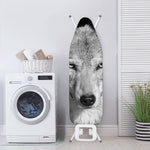 Monochrome Wolf Print Ironing Board Cover