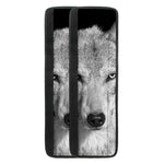 Monochrome Wolf Print Refrigerator Handle Covers