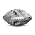 Monochrome Wolf Print Rugby Ball