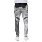 Monochrome Wolf Print Scuba Joggers