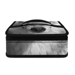 Monochrome Wolf Print Small Lunch Bag