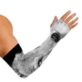 Monochrome Wolf Print Sun Protection Arm Sleeves