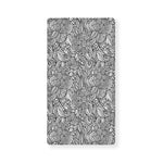 Monochrome Zentangle Pattern Print Baby Crib Sheet