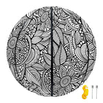 Monochrome Zentangle Pattern Print Basketball