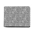 Monochrome Zentangle Pattern Print Bifold Wallet