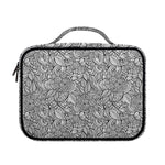 Monochrome Zentangle Pattern Print Briefcase Bible Bag