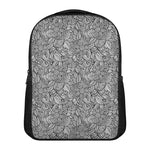 Monochrome Zentangle Pattern Print Casual Backpack