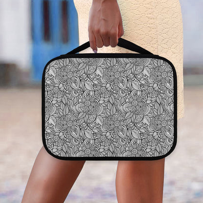 Monochrome Zentangle Pattern Print Classic Bible Case