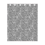 Monochrome Zentangle Pattern Print Curtain