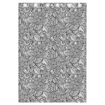 Monochrome Zentangle Pattern Print Curtain