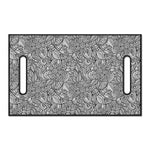 Monochrome Zentangle Pattern Print Golf Cart Seat Cover