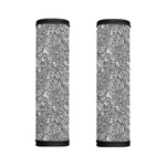 Monochrome Zentangle Pattern Print Handle Covers