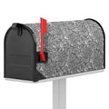 Monochrome Zentangle Pattern Print Mailbox Cover