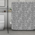 Monochrome Zentangle Pattern Print Polyester Shower Curtain