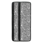 Monochrome Zentangle Pattern Print Refrigerator Handle Covers