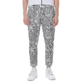 Monochrome Zentangle Pattern Print Joggers