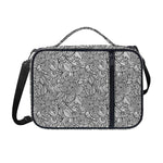 Monochrome Zentangle Pattern Print Shoulder Strap Bible Bag