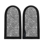 Monochrome Zentangle Pattern Print Skillet Handle Cover