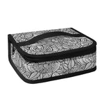 Monochrome Zentangle Pattern Print Small Lunch Bag
