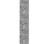 Monochrome Zentangle Pattern Print Table Runner