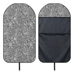 Monochrome Zentangle Pattern Print Waterproof Car Seat Cover