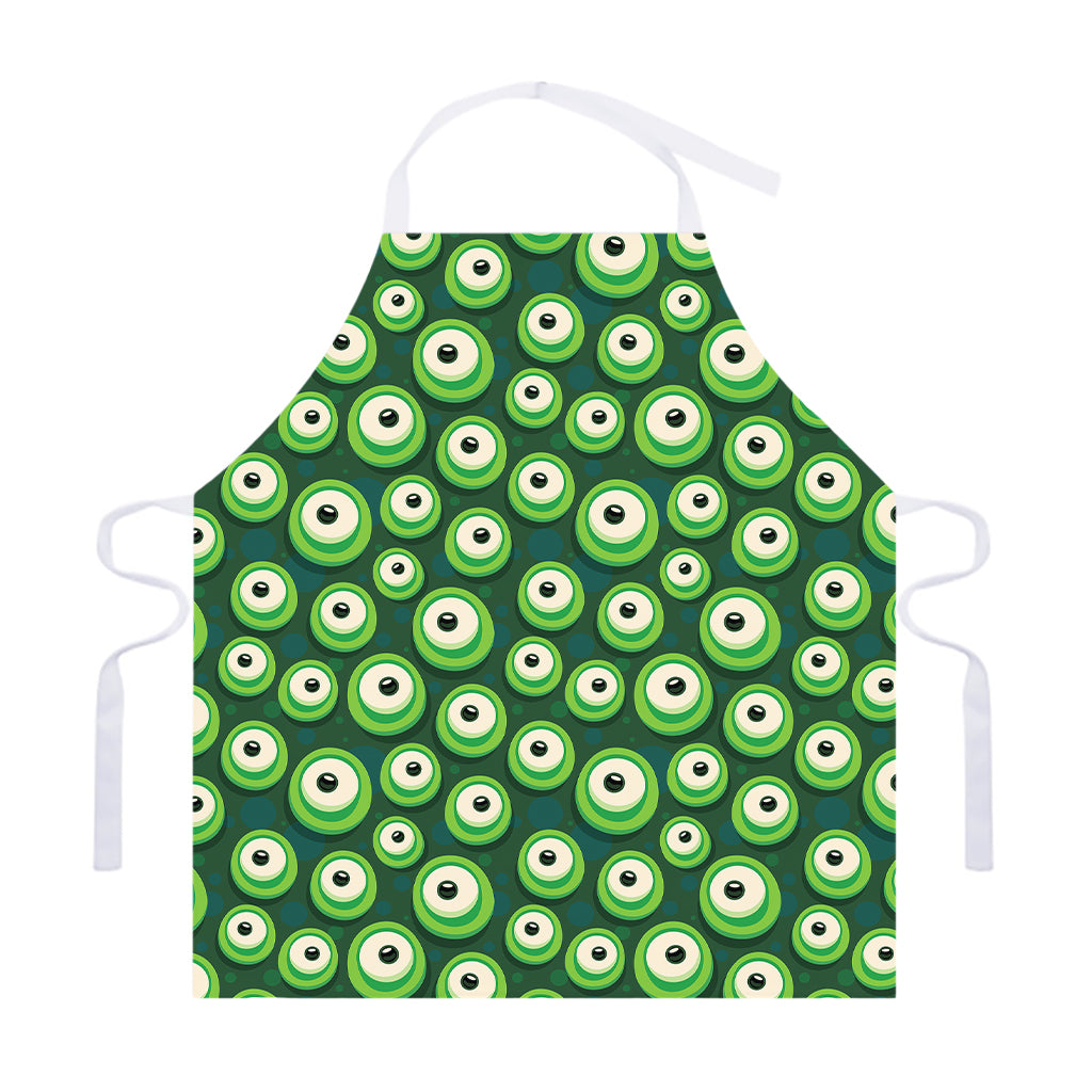 Monster Eyes Pattern Print Adjustable Apron