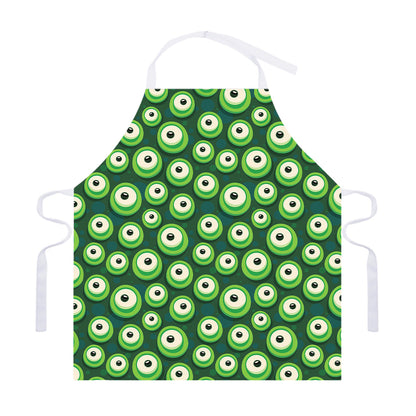 Monster Eyes Pattern Print Adjustable Apron