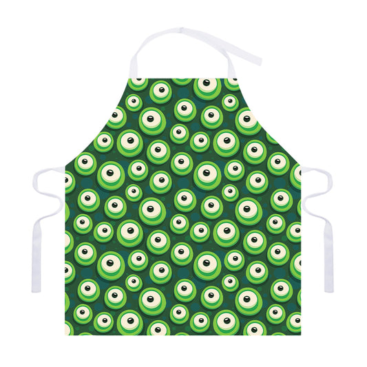 Monster Eyes Pattern Print Adjustable Apron