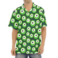 Monster Eyes Pattern Print Aloha Shirt