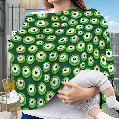 Monster Eyes Pattern Print Baby Seat Cover