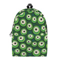 Monster Eyes Pattern Print School Backpack