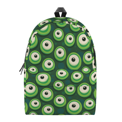 Monster Eyes Pattern Print Backpack