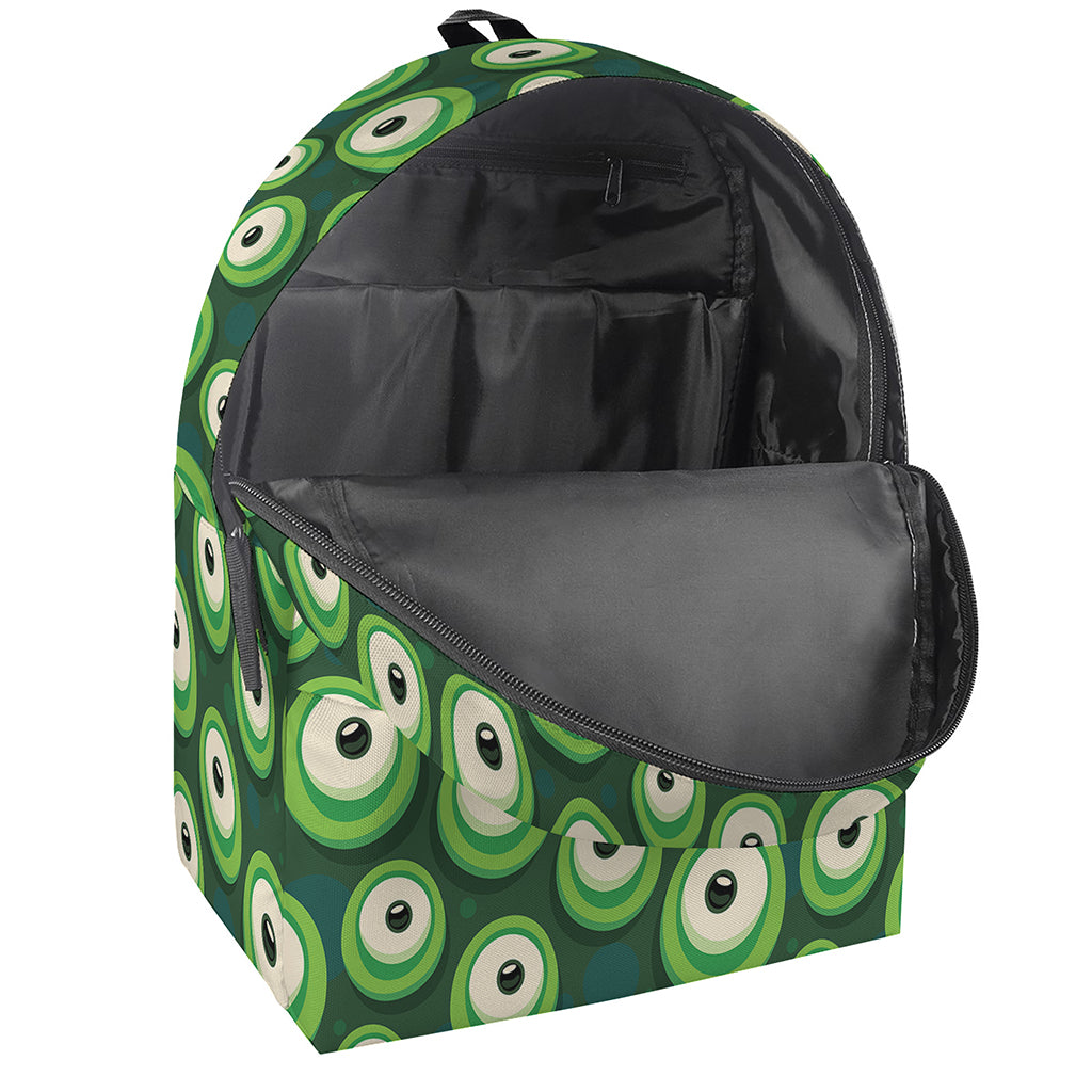 Monster Eyes Pattern Print Backpack