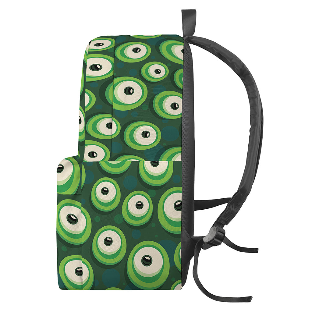 Monster Eyes Pattern Print Backpack