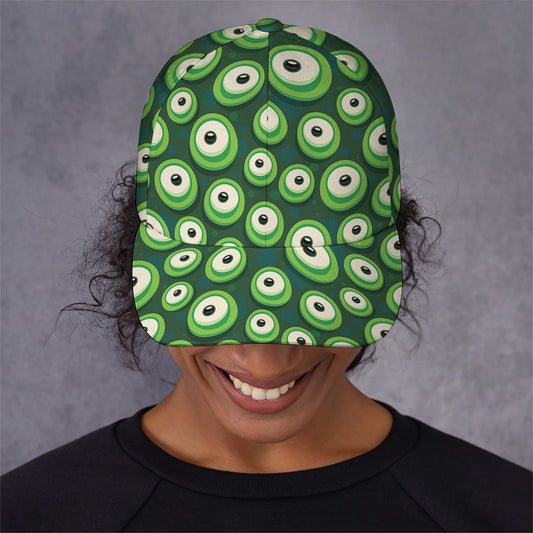Monster Eyes Pattern Print Baseball Cap