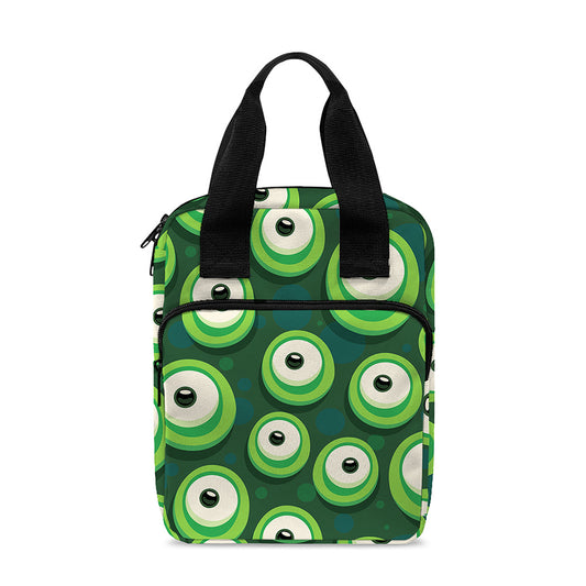 Monster Eyes Pattern Print Bible Tote Bag