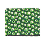 Monster Eyes Pattern Print Bifold Wallet