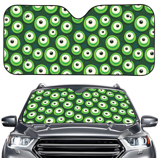Monster Eyes Pattern Print Car Windshield Sun Shade