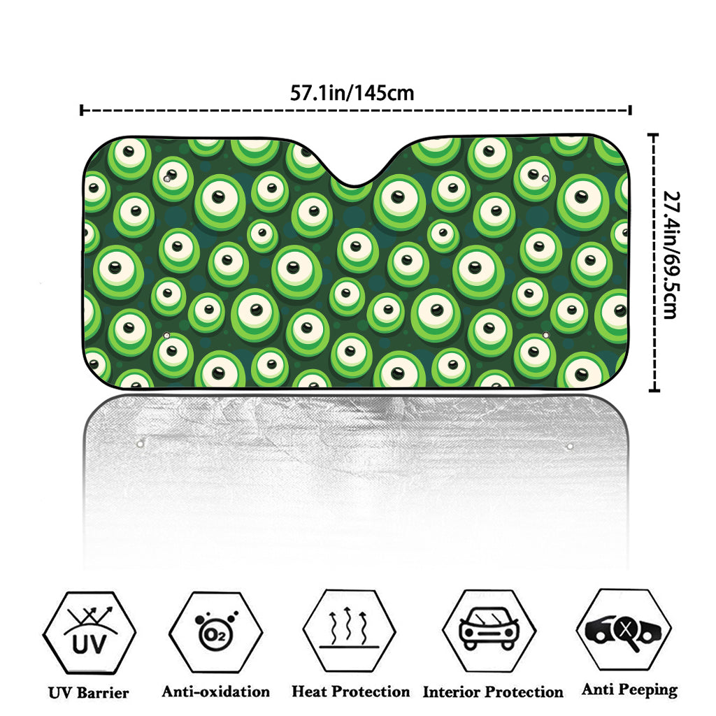 Monster Eyes Pattern Print Car Windshield Sun Shade