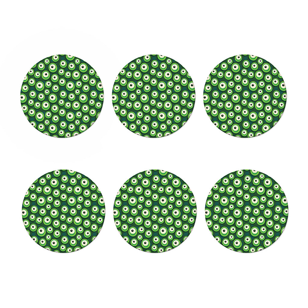 Monster Eyes Pattern Print Coaster Set