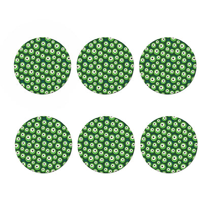 Monster Eyes Pattern Print Coaster Set
