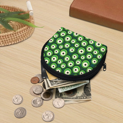 Monster Eyes Pattern Print Coin Purse