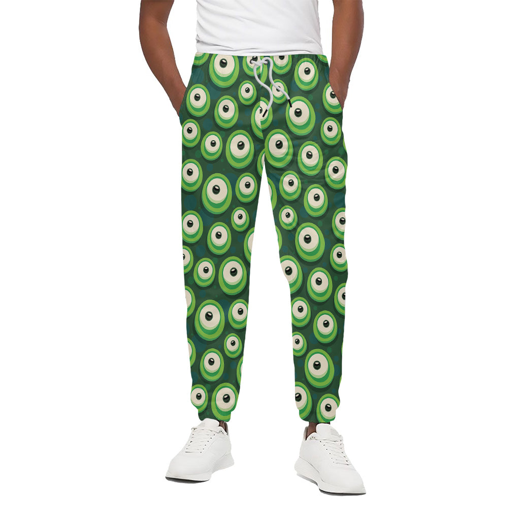 Monster Eyes Pattern Print Cotton Pants