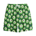 Monster Eyes Pattern Print Cotton Shorts