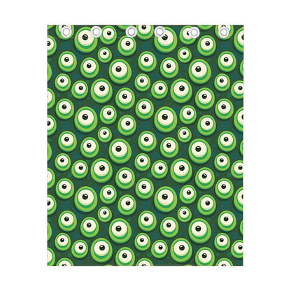 Monster Eyes Pattern Print Curtain