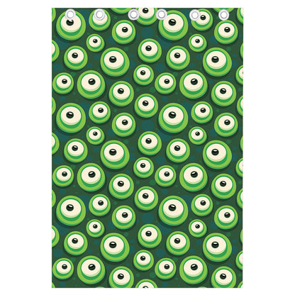 Monster Eyes Pattern Print Curtain