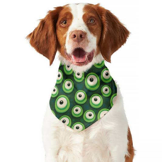 Monster Eyes Pattern Print Dog Bandana